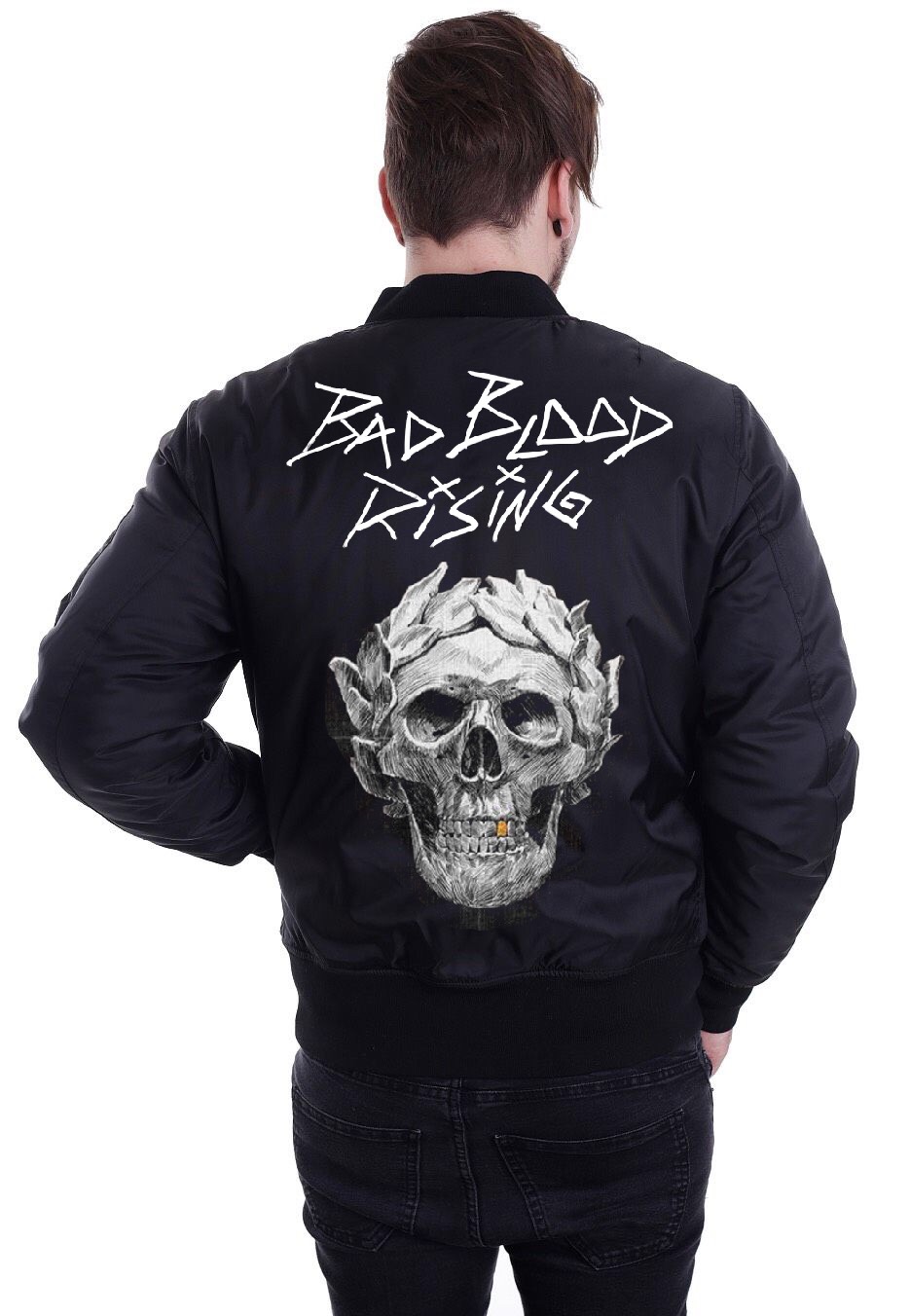 bad blood rising bomber jacket